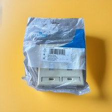 🔥1 Unit ~ Leviton 42080-4IP QUICKPORT Dual-Gang 4-Port Wallplate Ivory🔥 picture