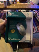Logitech USB Wired 2x Optical Wheel Mouse Grey - BRAND NEW picture