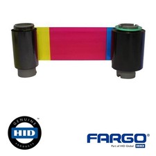 Fargo 086202 YMCKK DTC 550 Color Ribbon w/Cleaning Roller - 500 Images picture