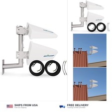 MIMO 2x2 External 4G LTE/5G Log Periodic Antenna 698-3800 MHz 10dBi Works wit... picture