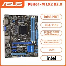 ASUS P8H61-M LX2 R2.0 Motherboard uATX Intel H61 LGA1155 DDR3 SATA2 DVI-D VGA picture