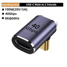 USB C 90 Degree Adapter, Right Angle L Shape USB Type C Male to Female picture
