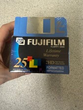 Fujifilm~ Floppy Disk 2HD IBM 3.5” Color Formatted Disks IBM 25-Pack Sealed New picture