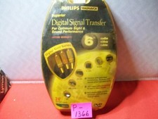 PHILIPS MAGNAVOX SUPERIOR DIGITAL SIGNAL TRANSFER 6FT AUDIO VIDEO CABLES M62771 picture