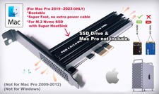 Mac Pro 2019-2023 - High Speed PCIe to NVMe. 