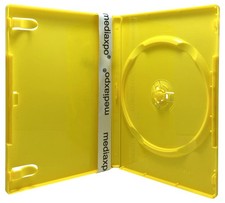 STANDARD Solid Yellow Color Single DVD Cases Lot picture