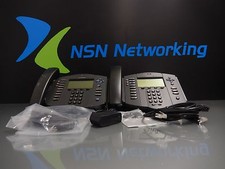 Lot of 2x Polycom SoundPoint IP501 VoiP Phone 2201-11501-001 Adtran 1200777L1  picture