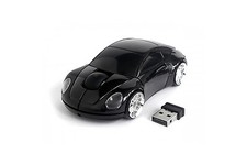 Porsche Car Optical Wireless Silent Mouse Portable Mini BLACK Color  picture