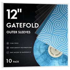 TAKMORK Gatefold Vinyl Outer Sleeves, 12