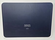 Original Apple Leather Sleeve for 16-Inch MacBook Pro, Midnight Blue, Authentic picture