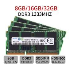 Samsung 32GB 16GB 8GB 4G DDR3 1333MHz PC3-10600S SODIMM Laptop Memory RAM Lot AB picture