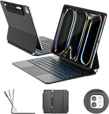 RAYMCRAFT Magnetic Keyboard case for ipad Pro 13 (M5 2025 / M4 2024) (Black) picture