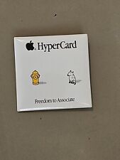 Vintage 1987 Apple Computer Employee Pin Back Button, Hypercard Dog & Hydrant  picture