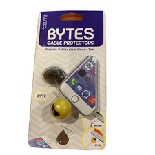 Tzumi Bytes Connector Plug Cable Protector 2 Pack Sunglasses Poop Emoji New Cute picture