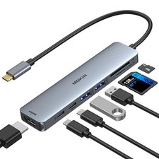 MOKiN 7in1 USB-C-Multiport Hub-HDMI Adapter for MacBook Pro/Air - MODEL MOUC0119 picture