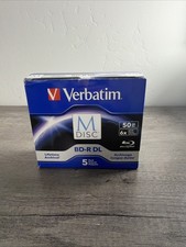 5 pack M DISC VERBATIM 25GB BD-R 4X Branded Logo Disc - Jewel Case picture