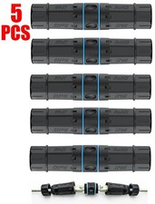5x CAT6 RJ45 Outdoor Waterproof Shielded Network Ethernet Cable Extender Coupler picture