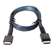 OCuLink PCIe PCI-Express 4.0 SFF-8611 4i Male to Male Data Extension Cable 2.0M picture