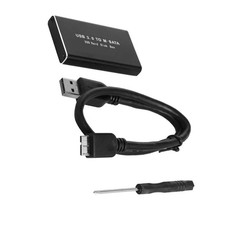 MSATA SSD External Hard Drive Enclosure 6Gbps USB 3.0 Supports 30/50mm Drives picture