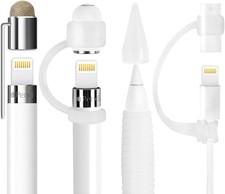 [5-Piece] Accessories for Apple Pencil Cap Holder/Nib Cover/Lightning Cable picture