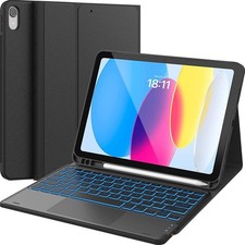 CHESONA Compatible for iPad 11thA16/10th Generation Case with Keyboard picture