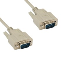 [Lot10] 25Ft DB9 9Pin Male to Male Cable 28AWG Serial RS-232 Shielded Straight picture