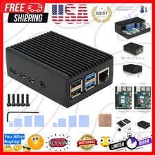 P173 Heavy Duty Passive Cooling Aluminum Case for Raspberry Pi 4 | Fanless, S... picture