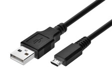 Monoprice USB-A to Micro USB-B 2.0 Cable - 5-Pin  28/28AWG  Black  6ft picture