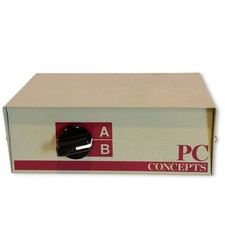 PC Concepts 2-Port A/B Manual Switch Box VGA SVGA HD15 picture