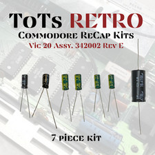 Commodore 64, Commodore 128, Vic 20, Plus 4, C16 Recap Capacitor Kits picture