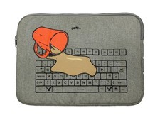 American Eagle Outfitters Laptop Case Sleeve Padded 13.5” x 10” Grey MacBook picture