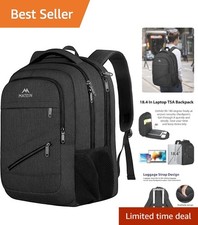 18-Inch Anti-Theft Laptop Backpack: 50L TSA Approved Water-Resistant Elegance picture