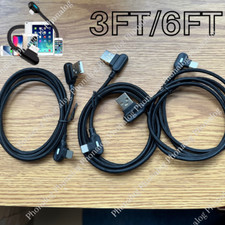 90° Right Angle USB Charger Cable Fast Charging Cord For iPhone 14 13 12 11 8 XR picture