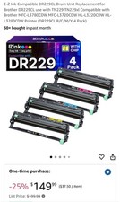E-Z Ink Compatible DR229CL Drum Unit Replacement for Brother DR229CL TN229 4pack picture