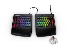 Kinesis KB975-BRN RGB Split Mechanical Cherry MX Brown Switches Keyboard - Black picture