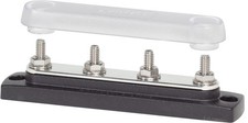 Blue Sea Systems 2307 150 Amp Common BusBar with 4 studs and a cover, With Co... picture