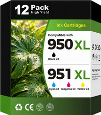 12PK 950XL 951XL ink replacement for  950XL 951XL OfficeJet Pro 8610 8615 8616 picture