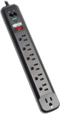 Tripp Lite TLP76RBTEL 7-Outlet Surge Protector Power Strip 6ft Cord 1080J RJ11 picture