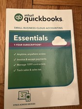 QuickBooks Essentials Small Business Cloud Accounting 1 Year Subscription picture
