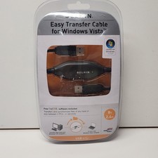 BELKIN Easy Transfer Cable Laptop PC Computer USB to USB SYNC Files NEW FACTORY picture