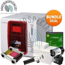 Evolis Zenius Expert Single Side w/Mag. ISO Complete ID Card Printer System picture