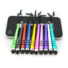SET OF SHORT STYLUS TOUCH PENS 3.5MM dust plug FOR apple iphone 3G 4S 5S ipod 6 picture