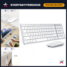 Bluetooth Keyboard and Mouse Combo for Mac, MacBook, iPad - Wireless, Ergonomic picture