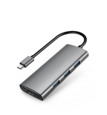 VAVA VA-UC017 7-in-1 USB-C Hub 4K HDMI USB 3.0 SD TF 100W PD Adapter picture