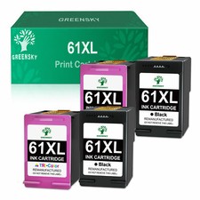 4 PK for HP 61 XL Ink Cartridge Combo CH563WN CH564WN Black & Color 61XL picture