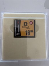 Vintage Lexar Media CompactFlash Card 16MB 4X USB Enabled Made USA 2001 Camera picture