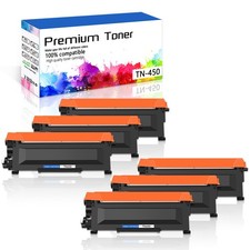 6PK TN450 TN420 Black Toner Cartridge for Brother DCP-7060D 7065DN HL-2130 2135W picture