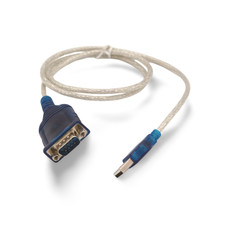 3ft USB 2.0 DB9 Male Serial Port Cable Sabrent CB-DB9P - Blue picture
