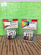 (LOT OF 2) NEW Canon BJI-201 MP Multi-Pack 4 (Four) Ink Cartridges picture