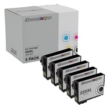 DI Compatible Ink Cartridge Replacements for Epson 220XL 5pk Black picture